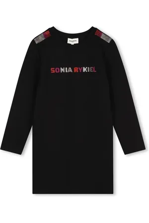 Sonia Rykiel Enfant Kleid mit Strass-Logo
