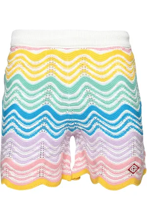 Casablanca Gehäkelte Gradient Wave Shorts