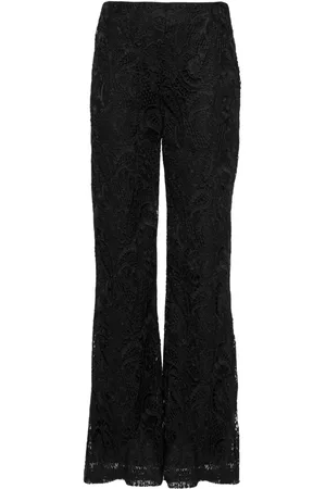 Twin-Set Makramee-Hose mit geradem Bein