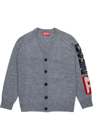 Diesel Cardigan mit Logo-Stickerei
