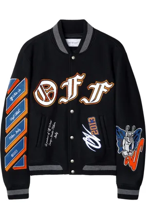 OFF-WHITE Bomberjacke mit Chenille-Logo