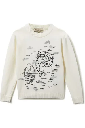 PUCCI Junior Pullover mit Pesci-Stickerei