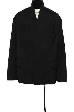 Mordecai Schurwolljacke mit V-Ausschnitt