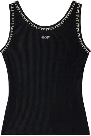 OFF-WHITE Tanktop mit Perlenverzierung