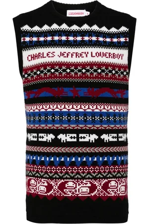 Charles Jeffrey Loverboy Strickoberteil mit Fair-Isle-Intarsie