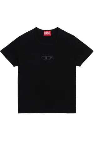 Diesel T-Shirt mit Logo-Stickerei