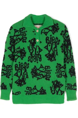 The Animals Observatory Gebürsteter Raven Polo-Pullover