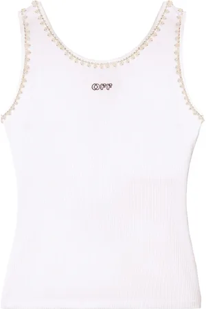 OFF-WHITE Tanktop mit Perlenverzierung