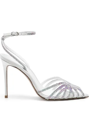 LE SILLA Aphrodite Sandalen mit Kristallen 120mm