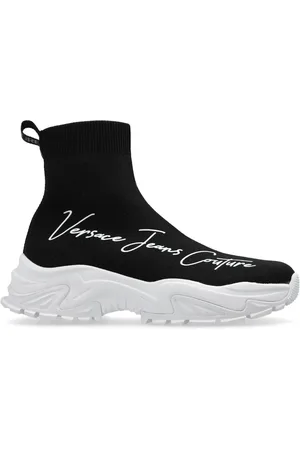 VERSACE Sock-Sneakers mit Logo-Print