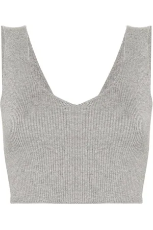 Twin-Set Geripptes Cropped-Top