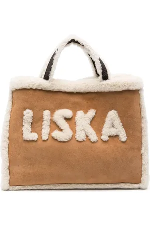 LISKA Handtasche mit Logo-Schriftzug