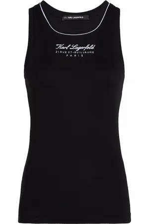 Karl Lagerfeld Geripptes Hotel Karl Tanktop