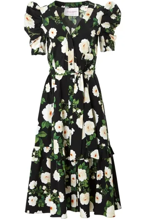 Carolina Herrera Midikleid mit Print
