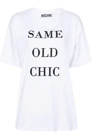 Moschino T-Shirt mit Logo-Stickerei