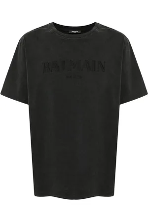 Balmain T-Shirt mit Vintage -Stickerei