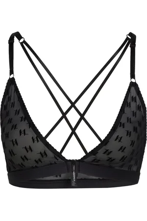 Karl Lagerfeld BH aus Mesh mit Monogramm