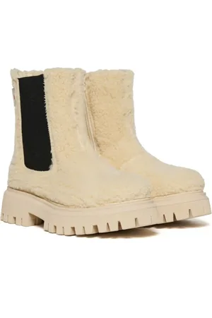 Marni Stiefeletten mit Faux Shearling