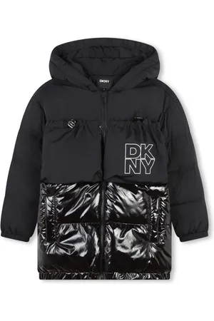 DKNY Gefütterte Jacke mit Logo-Print