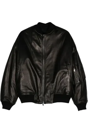 SALVATORE SANTORO Klassische Lederjacke