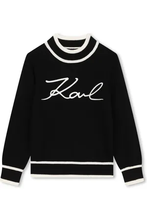 Karl Lagerfeld Signature Pullover mit Stehkragen