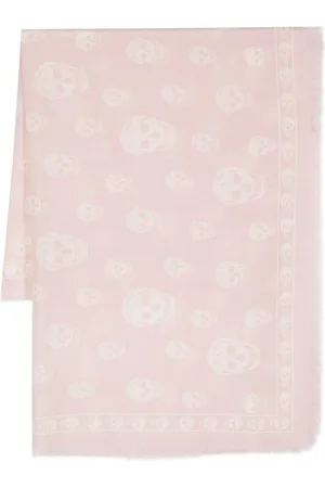 Alexander McQueen Schal mit Totenkopf