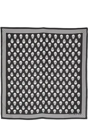 Alexander McQueen Schal mit Totenkopf-Print