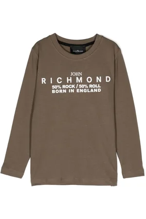 John Richmond T-Shirt mit Logo-Streifen