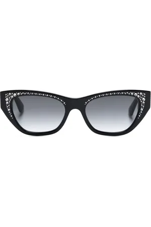 Alexander McQueen Sonnenbrille mit Schmucksteinen