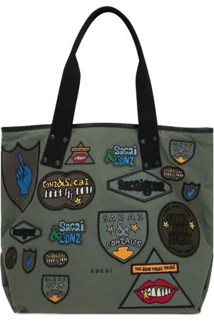 SACAI Tote Bag mit Patches