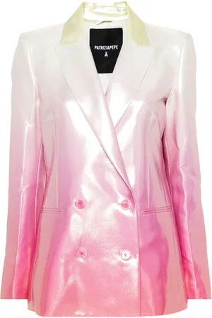 Patrizia Pepe Doppelreihiger Blazer aus Satin