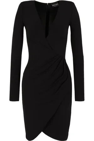 Emporio Armani Kleid mit überkreuztem Ausschnitt