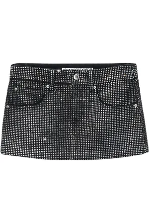 Alexander Wang Minirock mit Kristallen