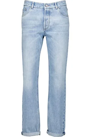 Brunello Cucinelli Tapered-Jeans mit Logo-Stickerei