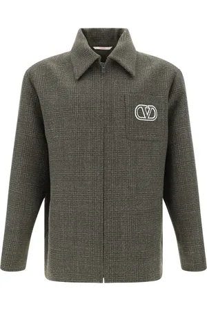 VALENTINO GARAVANI Karierte Jacke mit VLogo