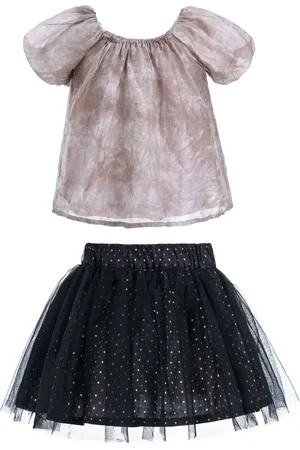 Mimi Tutu Set aus Bluse und Rock mit Blumen-Print