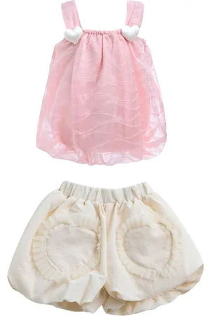 Mimi Tutu Short-Set mit Herz-Print