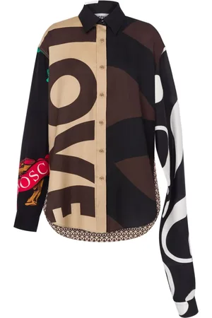 Moschino Asymmetrisches Hemd in Colour-Block-Optik