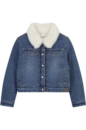 Chloé Jeansjacke mit Faux-Fur-Kragen