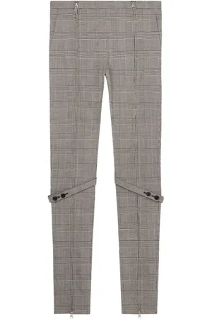 Courrèges Skinny-Hose mit Prince-of-Wales-Karomuster