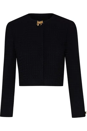 Oscar de la Renta Tweed-Jacke mit Schleife