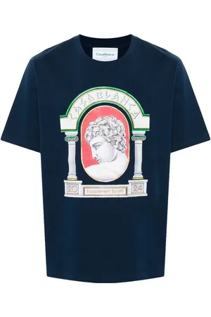 Casablanca T-Shirt mit La Medaille-Print