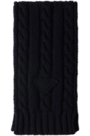 Prada Kaschmirschal mit Logo-Detail