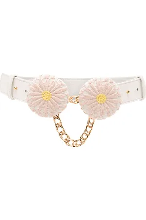 Lethicia Bronstein Margarita Gürtel mit Blumenapplikation