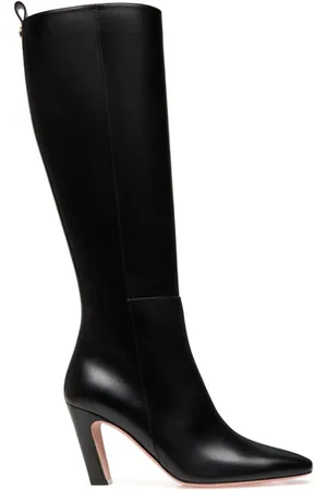 Bally Kniehohe Stiefel mit Logo-Schild