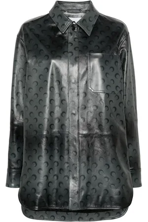 Marine Serre Moon Airbrushed Hemdjacke