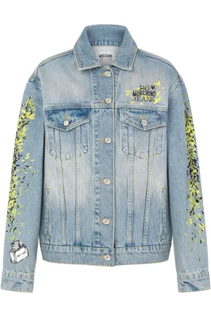 Moschino Jeansjacke mit Stickerei