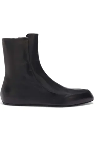 Jil Sander Knöchelhohe Lederstiefel