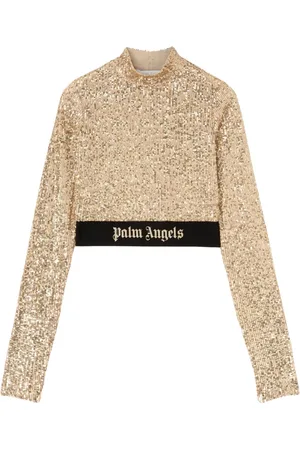 Palm Angels Langarmshirt mit Pailletten