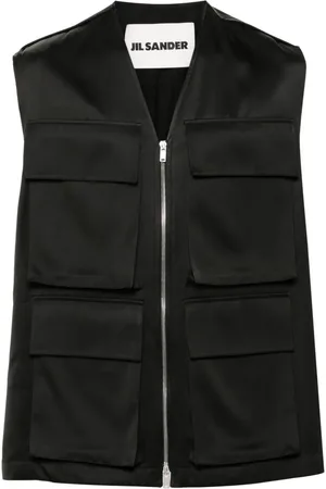 Jil Sander Weste aus Gabardine